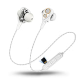 Bluetooth Earphone Wireless bluetooth headset with 4 Speakers Double Moving Ring 6D Surround earphone