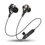 Bluetooth Earphone Wireless bluetooth headset with 4 Speakers Double Moving Ring 6D Surround earphone
